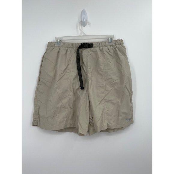 Columbia Other - Columbia Size L Tan Khaki Nylon Belted Pockets Swim Trunks